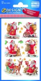 Avery Zweckform® Z-Design 52402, Weihnachtssticker, Weihnachtsmänner, 2 Bogen/18 Sticker 18 Stück