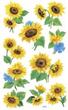 Avery Zweckform® Z-Design 54103, Deko Sticker, Sonnenblumen, 3 Bogen/30 Sticker Deko-Etiketten 3