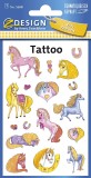 Avery Zweckform® Z-Design 56681, Kinder Tattoos, Pferde, 1 Bogen/17 Tattoo Tattoo 76 x 120 mm 17