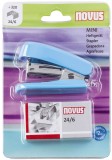 Novus® Minihefter + Klammern - 12 Blatt, hellblau Blisterverpackung Heftgerät bis 12 Blatt 20 mm