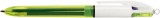 BiC® Kugelschreiber 4 Colours Fluo - 3-Farb-Kugelschreiber +  Neongelb Vierfarbkugelschreiber