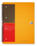 Oxford International Notebook - Hardcover, A4+, liniert, 80 Blatt, orange Collegeblock A4+ liniert