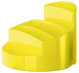 HAN Schreibtischköcher RONDO - 9 Fächer, Gummifüße, Briefschlitz, New Colours gelb Köcher gelb