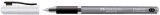 Faber-Castell Kugelschreiber Speedx - M, schwarz Kugelschreiber Einweg Kappenmodell schwarz / silber