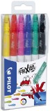 Pilot Faserstift FriXion Colors - 0,4 mm, 6 Farben im Etui thermosensitive Tinte, löschbar 0,4 mm