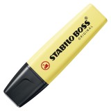STABILO® Textmarker - BOSS ORIGINAL Pastel - Einzelstift - pudriges Gelb Textmarker pastell gelb