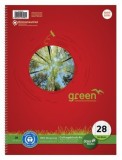 Staufen® green Collegeblock LIN22 - A5, 160 Blatt, 70 g/qm, kariert 100% aus Recycling-Papier A5