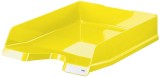 HAN Briefablage VIVA - A4/C4, hochglänzend, stapelbar, New Colours gelb mit Beschriftungsclip gelb