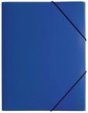 Pagna® Gummizugmappe Lucy Basic - A4, blau, PP, 3 Einschlagklappen Dreiflügelmappe A4 blau 245 mm
