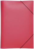 Pagna® Gummizugmappe Lucy Basic - A3, rot, PP, 3 Einschlagklappen Dreiflügelmappe A3 rot Gummizug