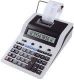 Rebell® Druckender Tischrechner PDC30 WB Tischrechner weiß/schwarz 12-stellig 190 x 70 x 255 mm