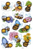 Herma 3569 Sticker DECOR Lustige Bienen Deko-Etiketten Bienen mehrfarbig Papier permanent haftend 3