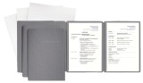 Pagna® Bewerbungsset Special Basic grau 3 Stück Bewerbungsset hochwertiger Karton A4 grau 220 mm