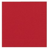 Duni Dinner-Servietten 3lagig Tissue Uni brillant rot, 40 x 40 cm, 20 Stück Servietten brillant rot