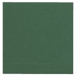 Duni Dinner-Servietten 3lagig Tissue Uni dunkelgrün, 40 x 40 cm, 20 Stück Servietten dunkelgrün