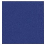Duni Dinner-Servietten 3lagig Tissue Uni dunkelblau, 40 x 40 cm, 20 Stück Servietten dunkelblau