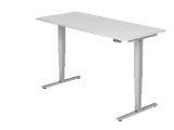 Sitz-Steh-Schreibtisch el.180x80cm Weiß