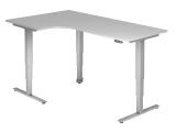 Sitz-Steh-Winkeltisch el.200x120cm 90°Grau