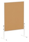 Maul Moderationswand Maulsolid - 120 x 150 cm, Kork Moderationstafel beidseitig braun/Kork 120 cm
