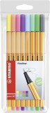 STABILO® Fineliner point 88® Etui - 8er Etui - Pastellfarben Finelineretui 8 Pastellfarben 0,4 mm