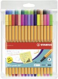 STABILO® Fineliner point 88® Etui - 30er Pack - mit 30 verschiedenen Farben inklusive 5 Neonfarben