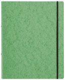 Pagna® Ringbuch Pressspan - A4, 2-Ring, Ring-Ø 16mm, Gummizug, grün Ringbuch A4 grün 2 16