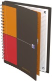 Oxford Meetingbook Connect - 2:1 Collegeblock und Gummizugmappe, B5, kariert, 80 Blatt, 4 Eckmarkierungen zum scannen