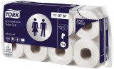 Tork® Advanced Toilettenpapier - 2 lagig, weich, geprägt, 8 x 8 Rollen Toilettenpapier weiß