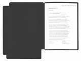 Pagna® Präsentationsmappe Star - A4, 2-tlg., schwarz Präsentationsmappe schwarz mit Klemmschine