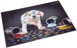 Läufer Schreibunterlage Motiv bunter Hund Schreibunterlage bunter Hund 53 x 40 cm Kunststoff