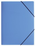Pagna® Gummizugmappe Lucy Colours - A3, PP, hellblau  transluzent 3 Einschlagklappen A3 Gummizug