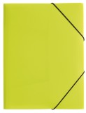 Pagna® Gummizugmappe Lucy Colours - A3, PP, lindgrün  transluzent 3 Einschlagklappen A3 Gummizug