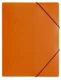 Pagna® Gummizugmappe Lucy Colours - A3, PP, orange  transluzent 3 Einschlagklappen Dreiflügelmappe