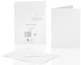 Rössler Papier Kartenpackung - A6/C6, 10/10 Stück, weiß Briefkarte A6/C6 weiß