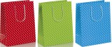 ZÖWIE® Geschenktragetasche - 3 Farben, sortiert, groß Geschenktragetasche 26 cm 33,5 cm 13,5 cm