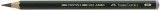 Faber-Castell Bleistift Castell® 9000 Jumbo - 2B, dunkelgrün Bleistift 2B ohne Radierer 175 mm