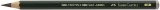 Faber-Castell Bleistift Castell® 9000 Jumbo - 4B, dunkelgrün Bleistift 4B ohne Radierer 175 mm