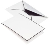 Rössler Papier Trauermappe Karten+Umschläge - DIN A6/C6, weiß, je 5 Stück Trauerpost A6 / C6