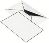Rössler Papier Trauermappe Karten+Umschläge - DIN A6/C6, weiß, je 5 Stück Trauerpost A6 / C6