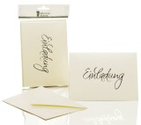 Rössler Papier Briefkarte Einladung - B6 HD, 5 Karten/5 Umschläge, candle Einladung neutral candle