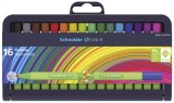 Schneider Fineliner Link-It, 16 Farben im Etui Fineliner 16 Farben ca. 0,4 mm 16 Stifte