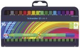 Schneider Faserschreiber Link-It, 16 Farben im Etui Faserschreiber 16 Farben ca. 1,0 mm 16 Stifte
