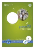 Staufen® green Heft LIN1 - A5, 16 Blatt, 90 g/qm, 5/5/5 mm liniert Heft A5 90 g/qm 16 Blatt