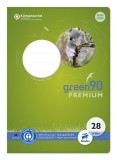 Staufen® green Heft LIN28 - A5, 16 Blatt, 90 g/qm, kariert mit Randlinien Heft A5 90 g/qm 16 Blatt