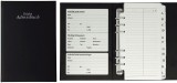 STYLEX® Adress-Telefonringbuch A-Z - schwarz 24 tlg. A-Z Taben Adressbuch A5 15 x 22 cm 6 Ringe 24