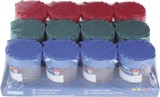 STYLEX® Pinselbecher  - sortiert Deckel mit Verschluß Wasserbecher farbiger Deckel Kunststoff