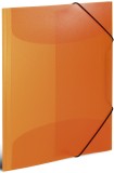Herma 19515 Gummizugmappe - A3, PP transluzent, orange Mindestabnahmemenge - 3 Stück. Sammelmappe