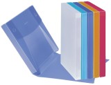 Pagna® Heftbox Basic Colours - A4, PP, sortiert Dokumentenbox Basic A4 Einstecklasche im Deckel