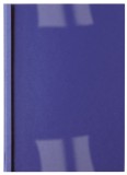 GBC Thermomappe Lederoptik - A4, 1,5 mm/15 Blatt, blau, 100 Stück Thermobindemappe transparent blau