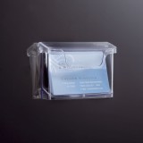 SIGEL Outdoor-Visitenkartenhalter acrylic - 96x60 mm, 60 Karten, glasklar Visitenkartenbox Outdoor